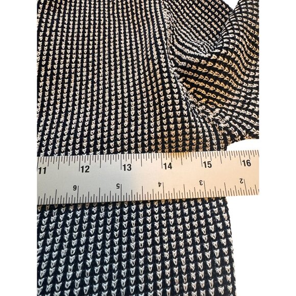 J. Peterman XS Navy Blue White Knit Twinset Cardigan & Tank Top 100% Rayon - Picture 13 of 16